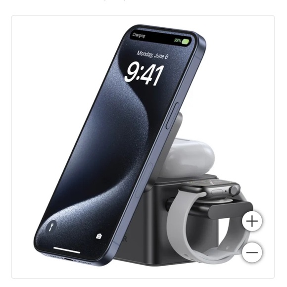 Two Anker MagGo Magnetic 3-in-1 Wireless Charging Stands - Picture 4 of 7